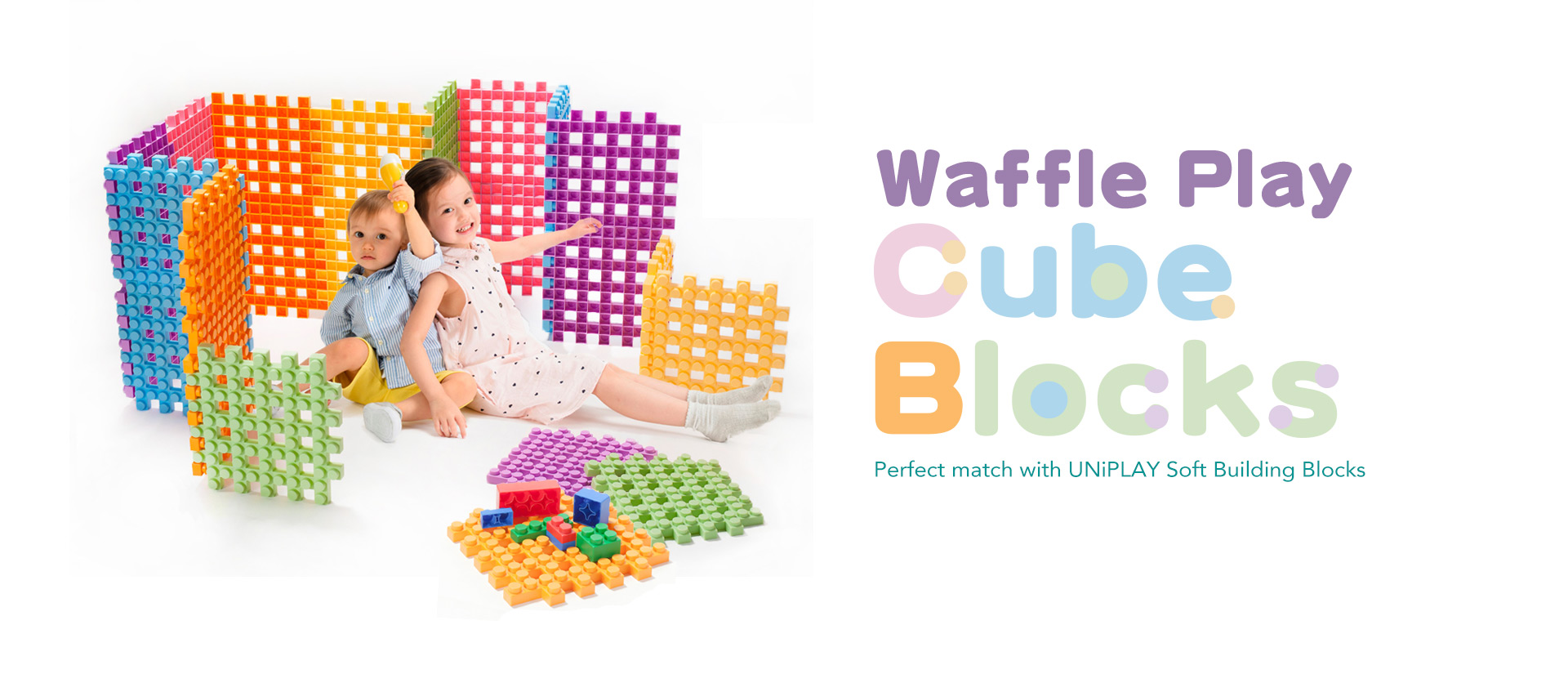 Waffle Play Cube Blocks
